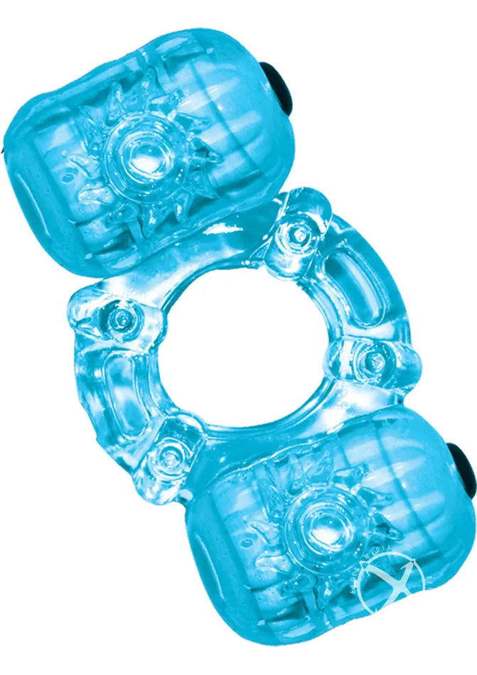 Hero Couples Hero Double Pleaser Teaser Vibrating Cock Ring