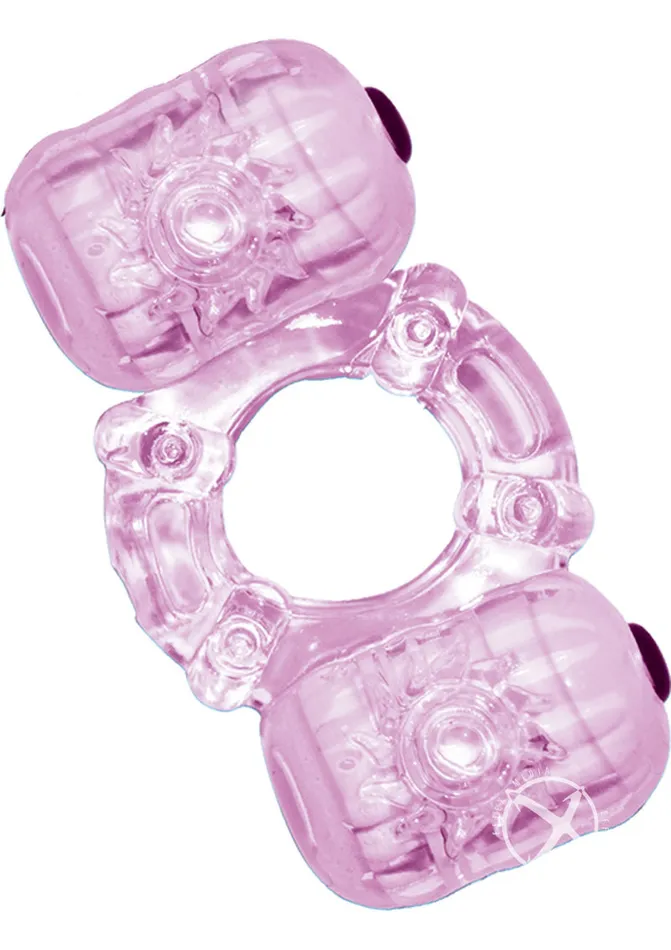 Hero Couples Hero Double Pleaser Teaser Vibrating Cock Ring