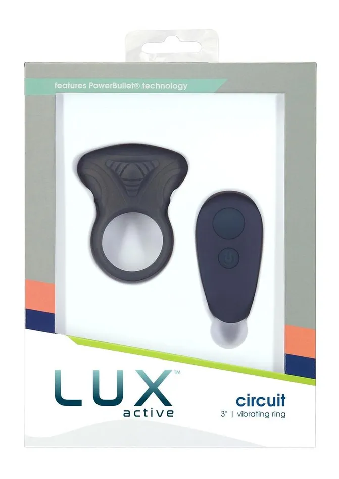 Lux Active Male Sex Toys Lux Active Circuit Rechargeable Silicone Cock Ring with Remote Control Lux Active Male Sex Toys Lux Active Circuit Rechargeable Silicone Cock Ring with Remote Control