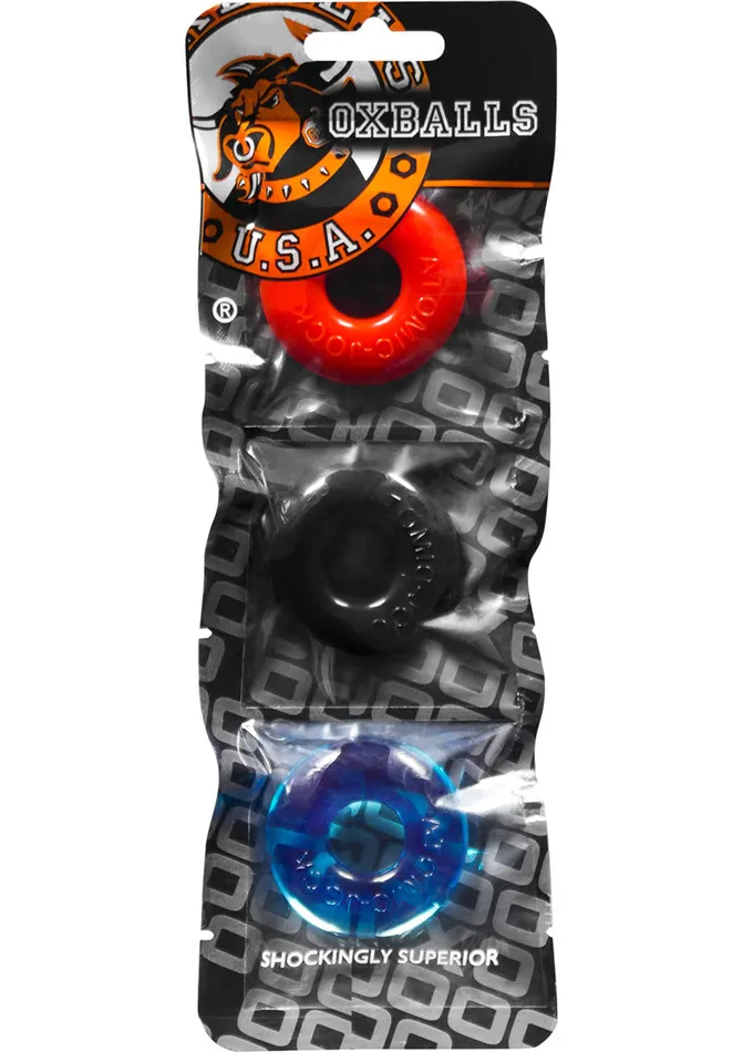 Male Sex Toys Oxballs Oxballs Ringer Donut Cock Ring 3 Pack Multiple Male Sex Toys Oxballs Oxballs Ringer Donut Cock Ring 3 Pack Multiple