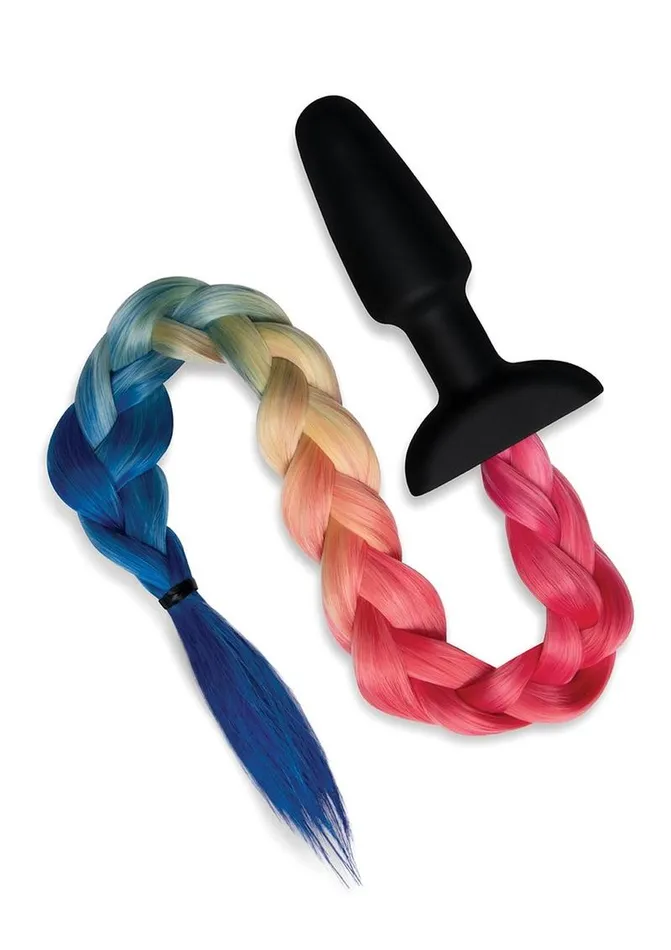 Male Sex Toys Whipsmart WhipSmart Silicone Plug 375in with Unicorn Tail