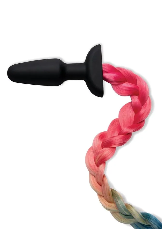 Male Sex Toys Whipsmart WhipSmart Silicone Plug 375in with Unicorn Tail