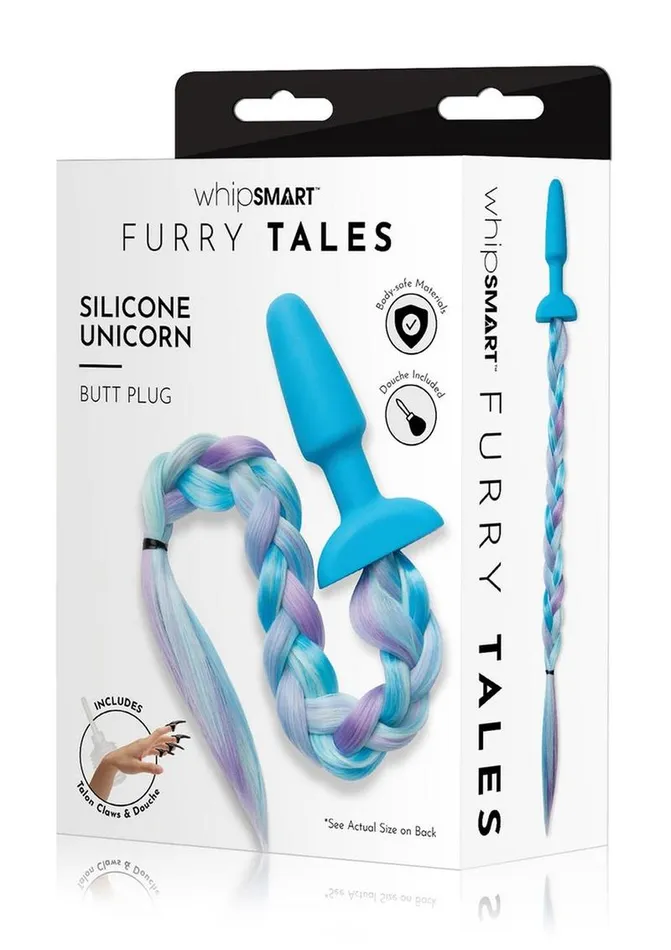 Male Sex Toys Whipsmart WhipSmart Silicone Plug 375in with Unicorn Tail