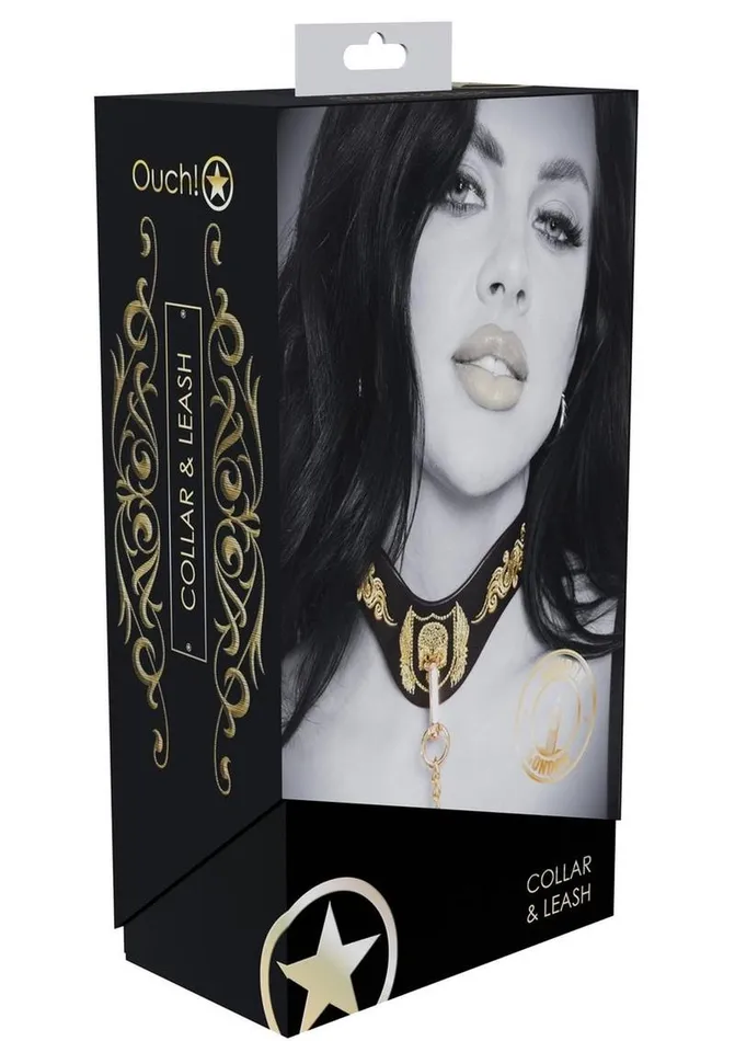 Ouch Female Sex Toys Ouch London Collection Collar with Leash
