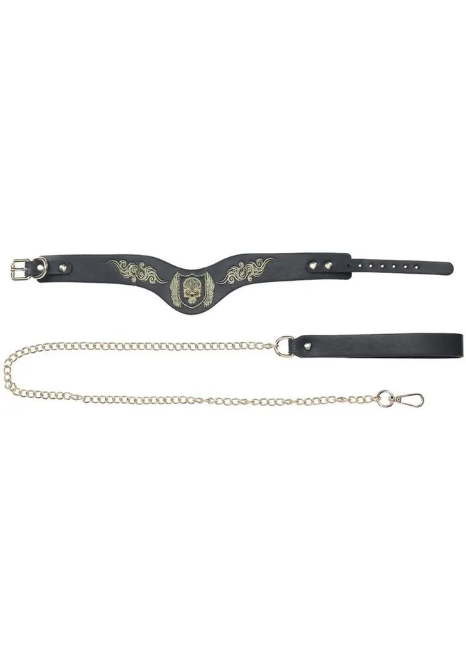 Ouch Female Sex Toys Ouch London Collection Collar with Leash