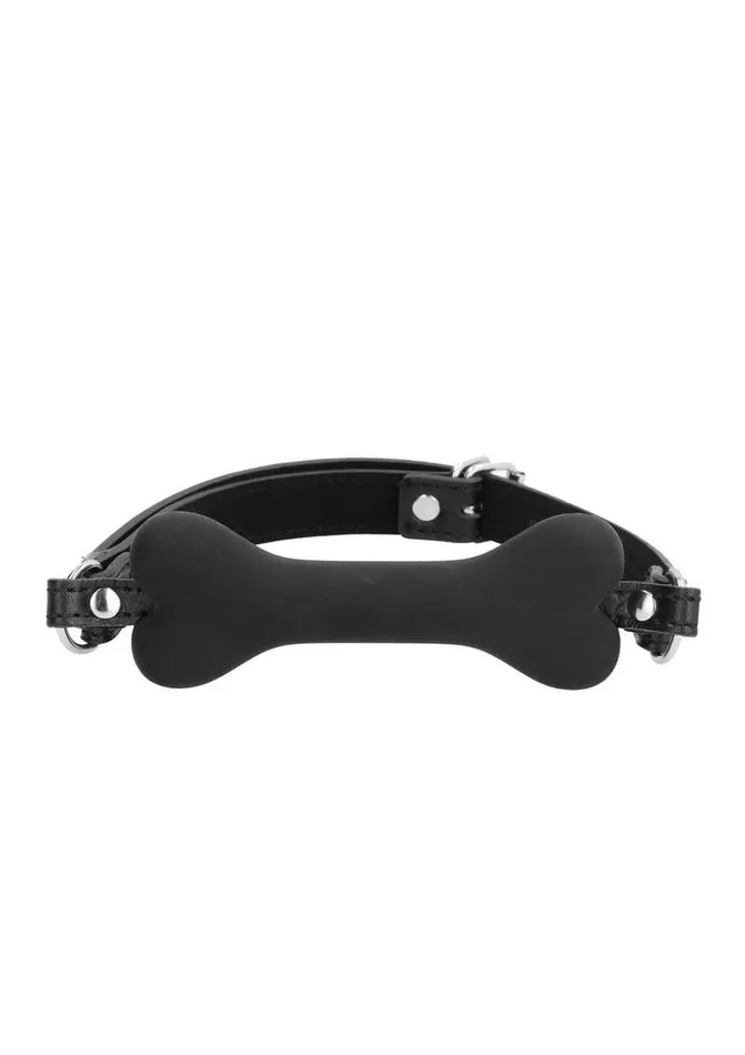 Ouch Male Sex Toys Ouch Silicone Bone Gag with Adjustable Bonded Leather Straps Ouch Male Sex Toys Ouch Silicone Bone Gag with Adjustable Bonded Leather Straps