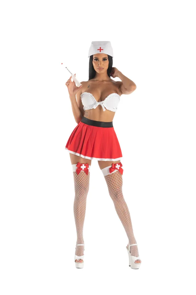 Pin Up Nurse Costume Playthings Vibrators