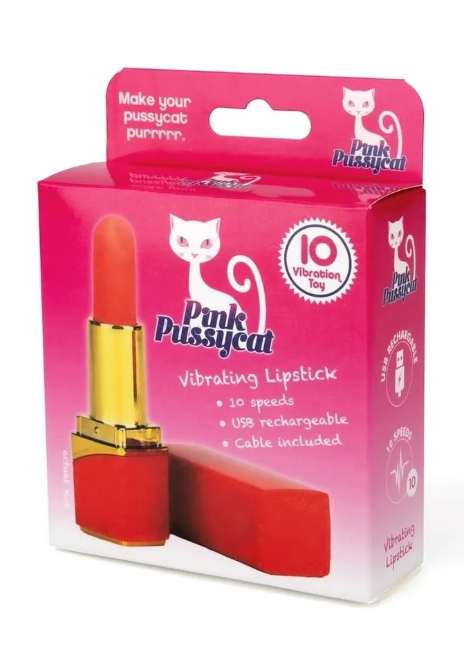 Pink Pussycat Rechargeable Vibrating Lipstick Pink Pussycat Vibrators