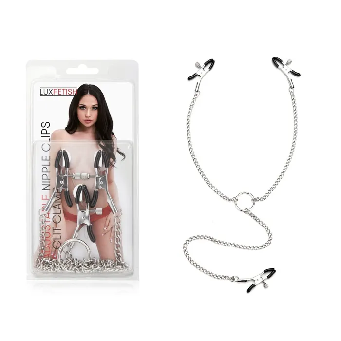 Adjustable Nipple Clamps Clit Clamp Lux Fetish Female Sex Toys