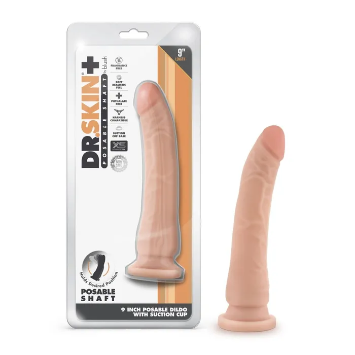 Blush Novelties Dr Skin Plus 9 Inch Posable Dildo Dildos Blush Novelties Dr Skin Plus 9 Inch Posable Dildo Dildos