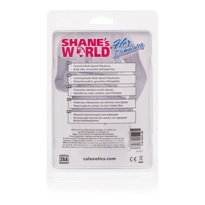 CalExotics Shanes World Her Vibrating Stimulator Pink Vibrators