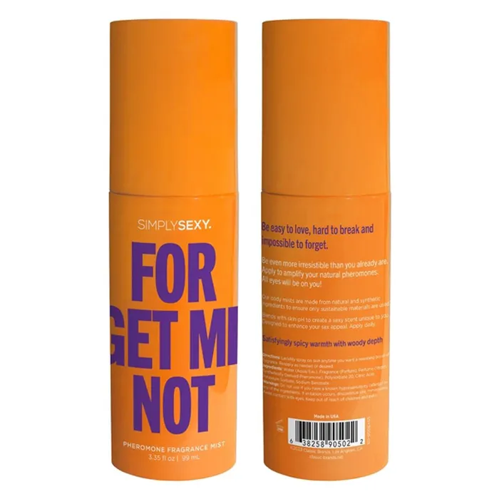 Classic Brands Forget Me Not Pheromone Fragrance Mists 335 Oz Vibrators Classic Brands Forget Me Not Pheromone Fragrance Mists 335 Oz Vibrators