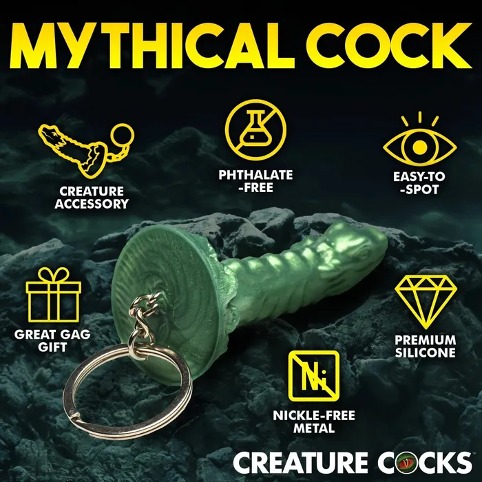 Cockness Monster Keychain Green XR Brands Creature Cocks Vibrators Cockness Monster Keychain Green XR Brands Creature Cocks Vibrators