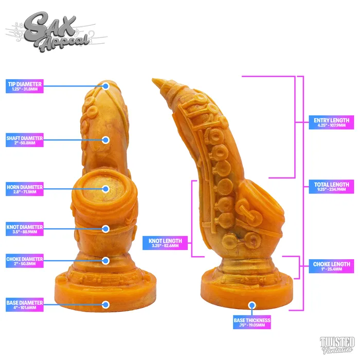 Dildos Twisted Fantasies Sax Appeal the Saxophone Dildo