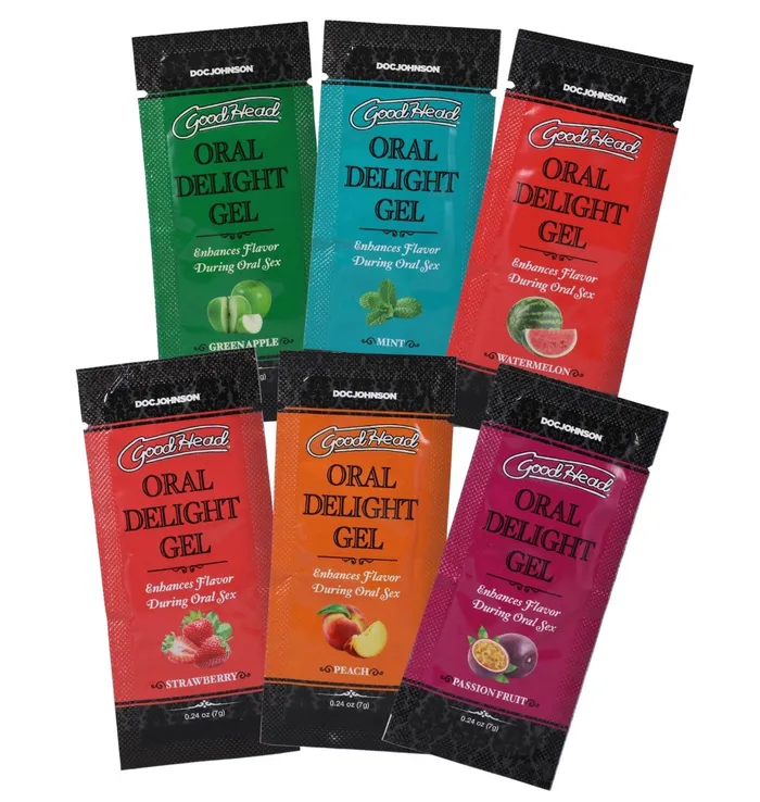 Doc Johnson Goodhead Oral Delight Gel 6 Pack 024 Oz Enhancers