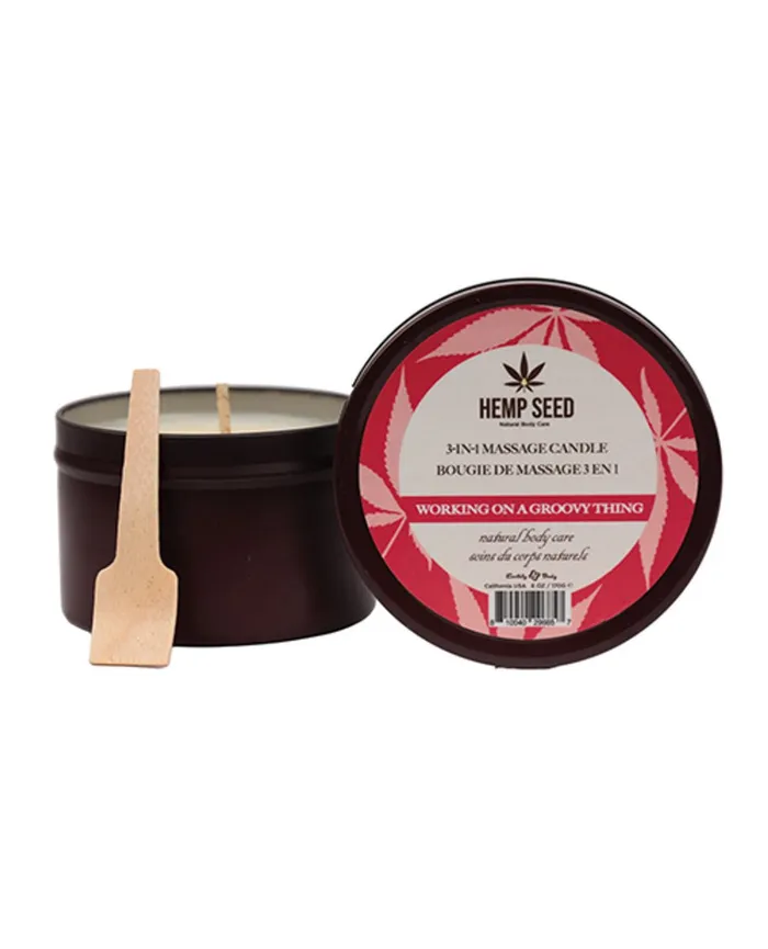 Earthly Body Female Sex Toys Hemp Seed 3in1 Massage Candle Working on a Groovy Thing 6 Oz Earthly Body Female Sex Toys Hemp Seed 3in1 Massage Candle Working on a Groovy Thing 6 Oz