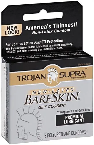 Enhancers Trojan Condoms Trojan Supra Bareskin Polyurethane 3 Pack Enhancers Trojan Condoms Trojan Supra Bareskin Polyurethane 3 Pack