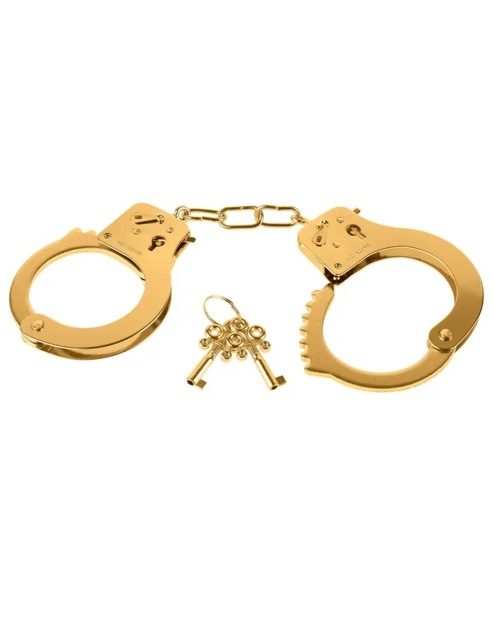 Fetish Fantasy Gold Metal Cuffs Gold Pipedream Couples