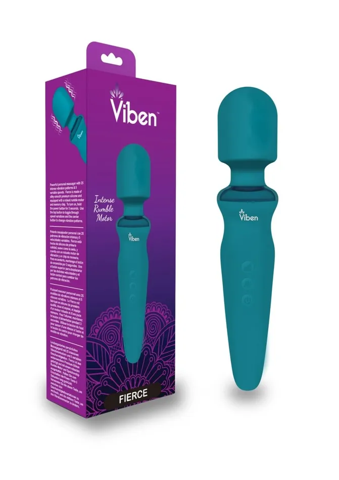 Fierce Ocean Intense Wand Massager Viben Vibrators Fierce Ocean Intense Wand Massager Viben Vibrators