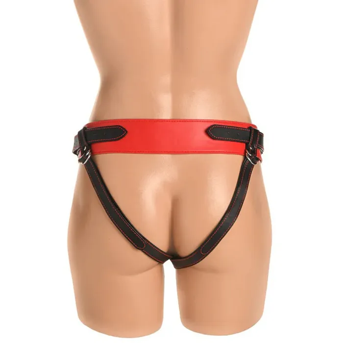 Horny Devil Strapon Harness Red XR Brands Female Sex Toys