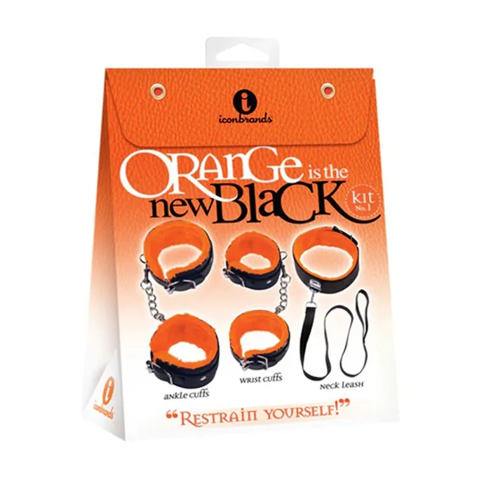 Icon Brands Orange Is the New Black Restrain Yourself Kit Blackorange Anal Icon Brands Orange Is the New Black Restrain Yourself Kit Blackorange Anal