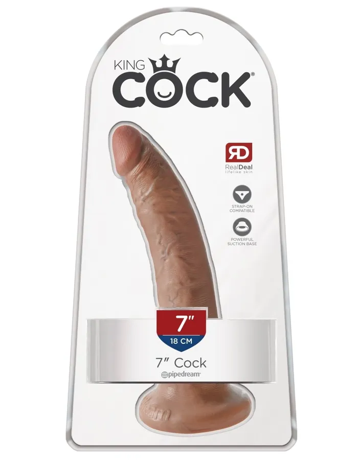 King Cock 7 Inch Cock Tan Pipedream Dildos