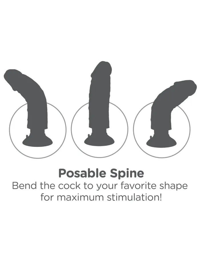 King Cock 7Inch Vibrating Cock With Balls Flesh Pipedream Dildos King Cock 7Inch Vibrating Cock With Balls Flesh Pipedream Dildos