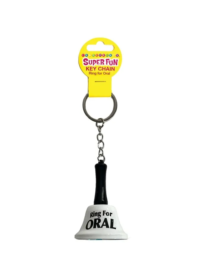 Little Genie Male Sex Toys Super Fun Key Chain Ring for Oral White