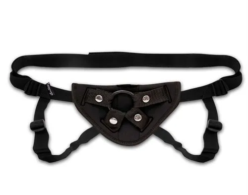 Lux Fetish Female Sex Toys Neoprene Strapon Harness Black