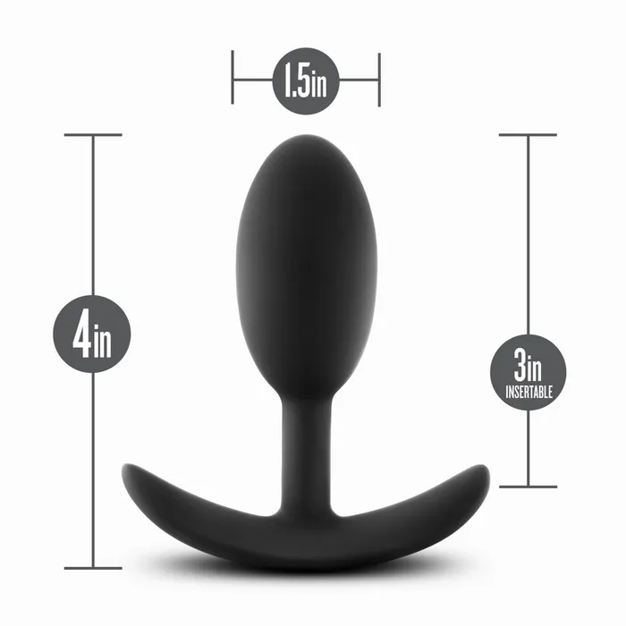 Male Sex Toys Blush Novelties Anal Adventures Platinum Silicone Vibra Slim Plug Medium Black Male Sex Toys Blush Novelties Anal Adventures Platinum Silicone Vibra Slim Plug Medium Black