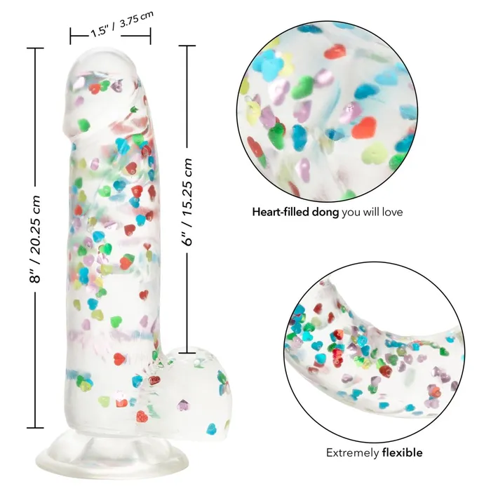 Naughty Bits I Love Dick HeartFilled Dong CalExotics Dildos Naughty Bits I Love Dick HeartFilled Dong CalExotics Dildos