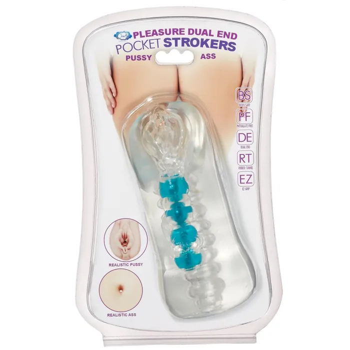 Personal Double Ended Beaded Stroker Clear Cloud 9 Novelties Male Sex Toys Personal Double Ended Beaded Stroker Clear Cloud 9 Novelties Male Sex Toys