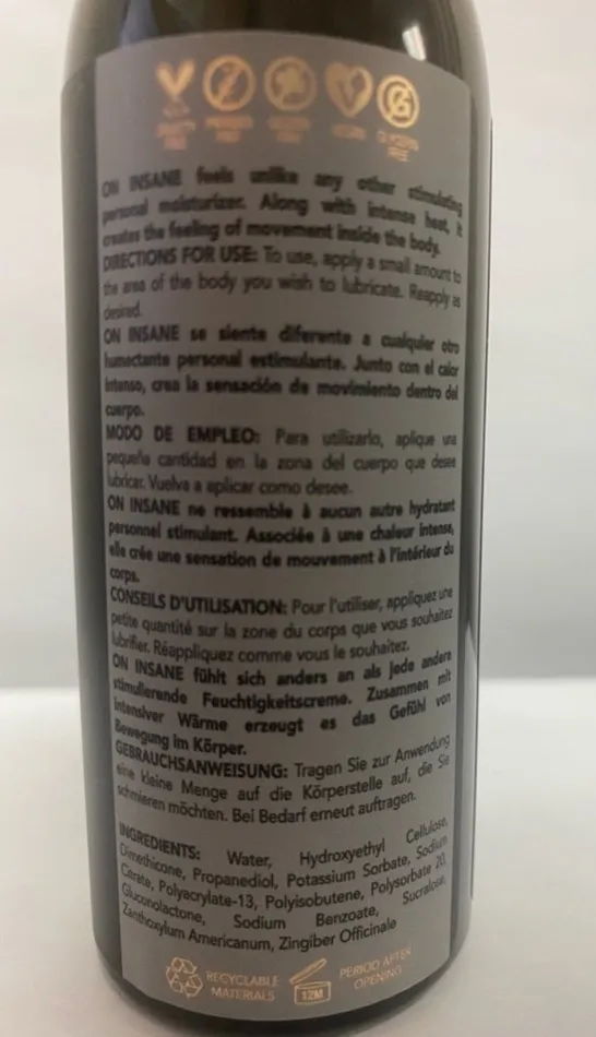 Sensuva Female Sex Toys On Insane UltraStimulating Personal Moisturizer 4oz Original Unflavored Sensuva Female Sex Toys On Insane UltraStimulating Personal Moisturizer 4oz Original Unflavored