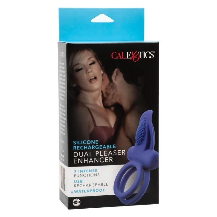 Silicone Rechargeable Dual Pleaser Enhancer CalExotics Female Sex Toys Silicone Rechargeable Dual Pleaser Enhancer CalExotics Female Sex Toys