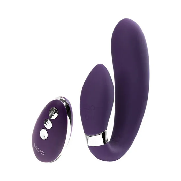 VeDO Vibrators Jeni CShaped Dual Motor Vibe With Remote Purple