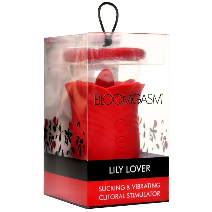 Vibrators XR Brands inmi Lily Lover Sucking and Vibrating Clitoral Stimulator Red