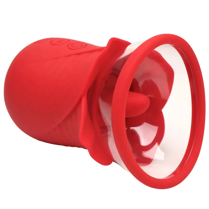 Vibrators XR Brands inmi Lily Lover Sucking and Vibrating Clitoral Stimulator Red Vibrators XR Brands inmi Lily Lover Sucking and Vibrating Clitoral Stimulator Red
