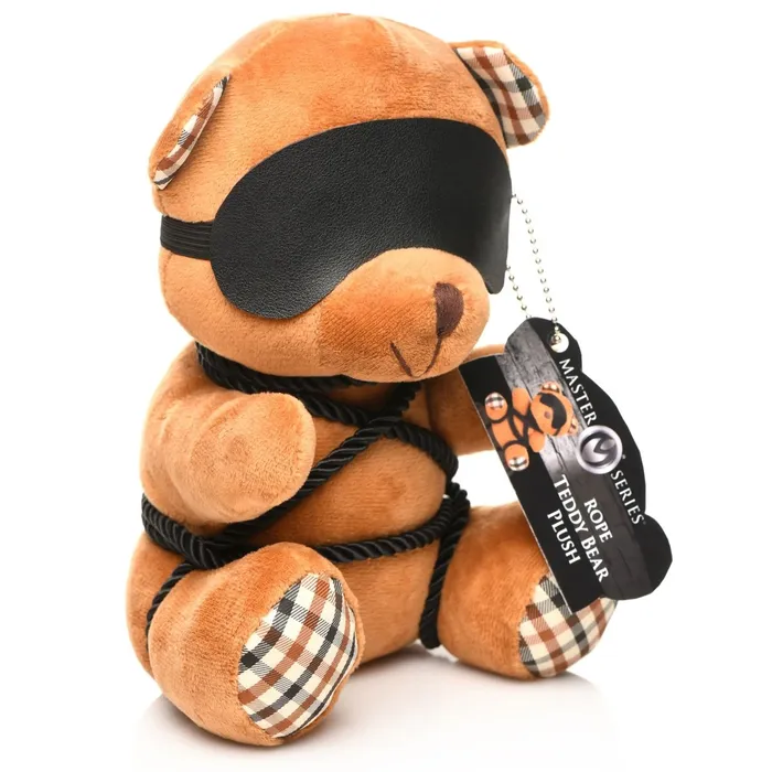 Vibrators XR Brands Master Series Rope Teddy Bear Plush Vibrators XR Brands Master Series Rope Teddy Bear Plush