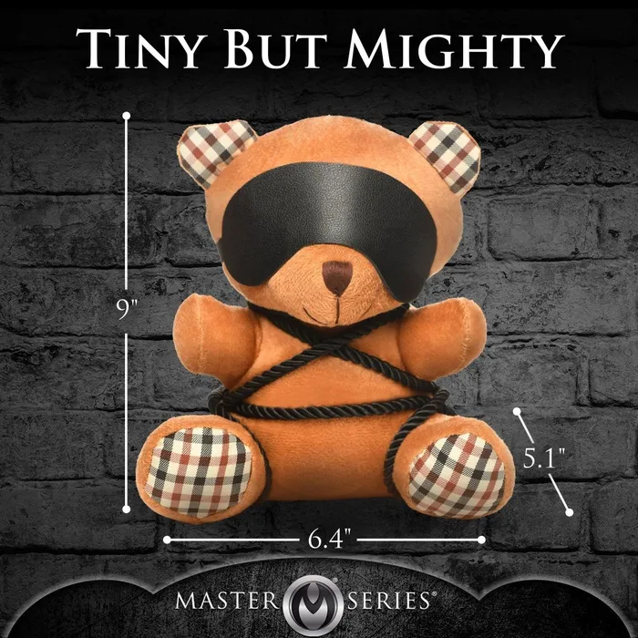 Vibrators XR Brands Master Series Rope Teddy Bear Plush Vibrators XR Brands Master Series Rope Teddy Bear Plush