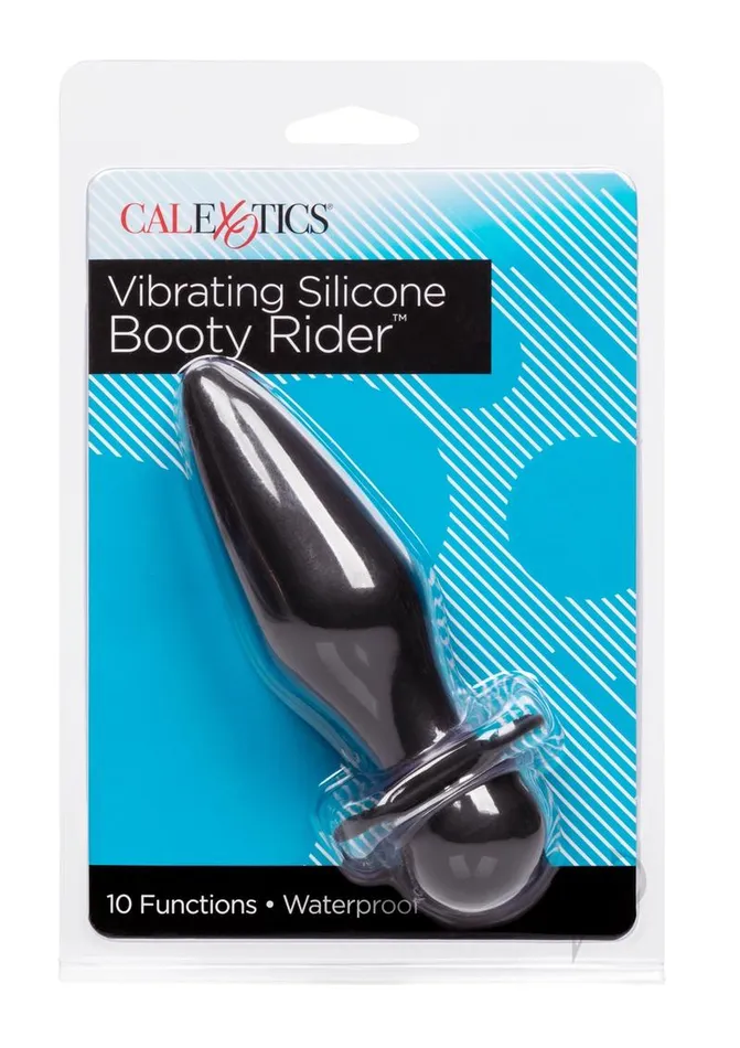 Anal Anal Vibrating Silicone Booty Rider Black