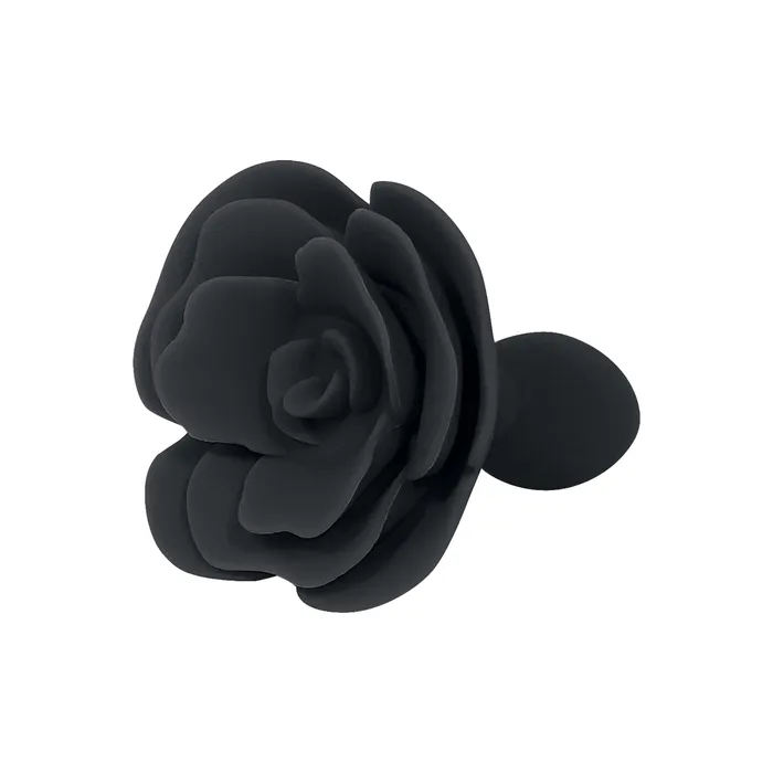 Anal Castle Megastore Black Rose Silicone Butt Plug