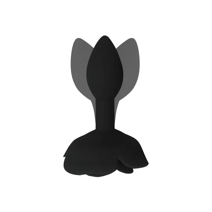 Anal Castle Megastore Black Rose Silicone Butt Plug