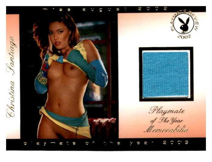 Anal JimS Cards and More PLAYMATE REVIEW Memorabilia CHRISTINA SANTIAGO 2 of 5 Anal JimS Cards and More PLAYMATE REVIEW Memorabilia CHRISTINA SANTIAGO 2 of 5