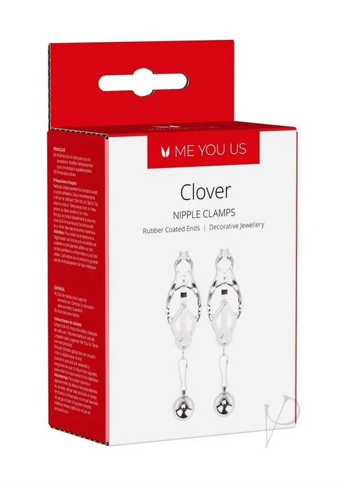 Anal Me You Us Myu Clover Nipple Clamps Silver