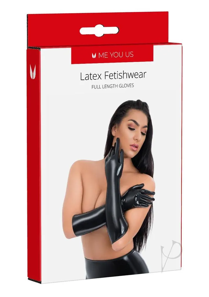 Anal Me You Us Myu Latex Full Length Glove Sm Black