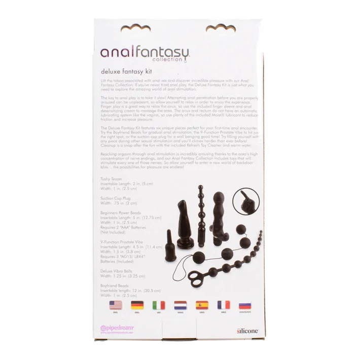 Anal Pipedream Deluxe Anal Toy Kit 6 Toys Included a Free Anal Prep Kit