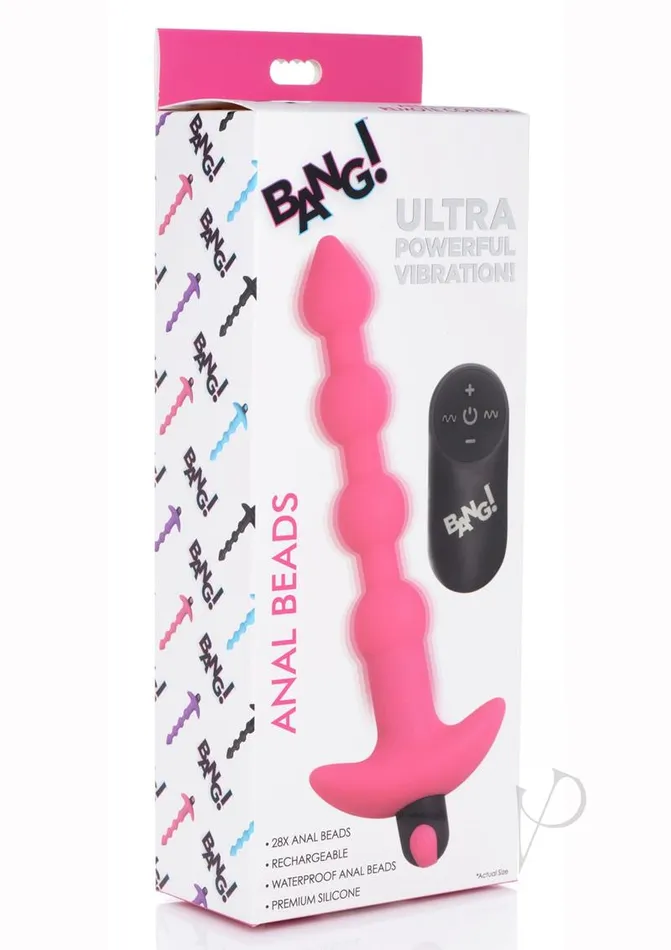 Bang Vibe Anal Beads Wremote Pink BANG Anal