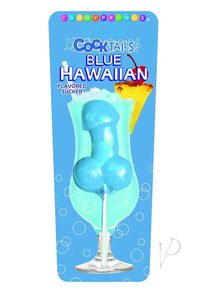 Candyprints Candy Vibrators Cp Blue Hawaiian Cocktail Sucker