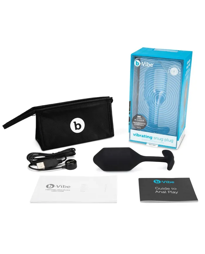 Castle Megastore Anal bVibe Vibrating Weighted Snug Plug XL Black