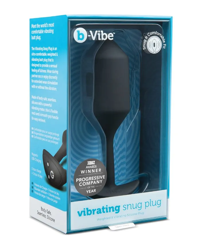Castle Megastore Anal bVibe Vibrating Weighted Snug Plug XL Black